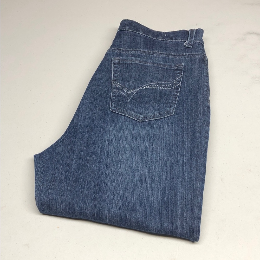 GLORIA VANDERBILT AMANDA HIGH-RISE STRAIGHT LEG JEANS 10/30x32 ⭐️